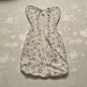 Love to dream transitional swaddle. Baby girl.